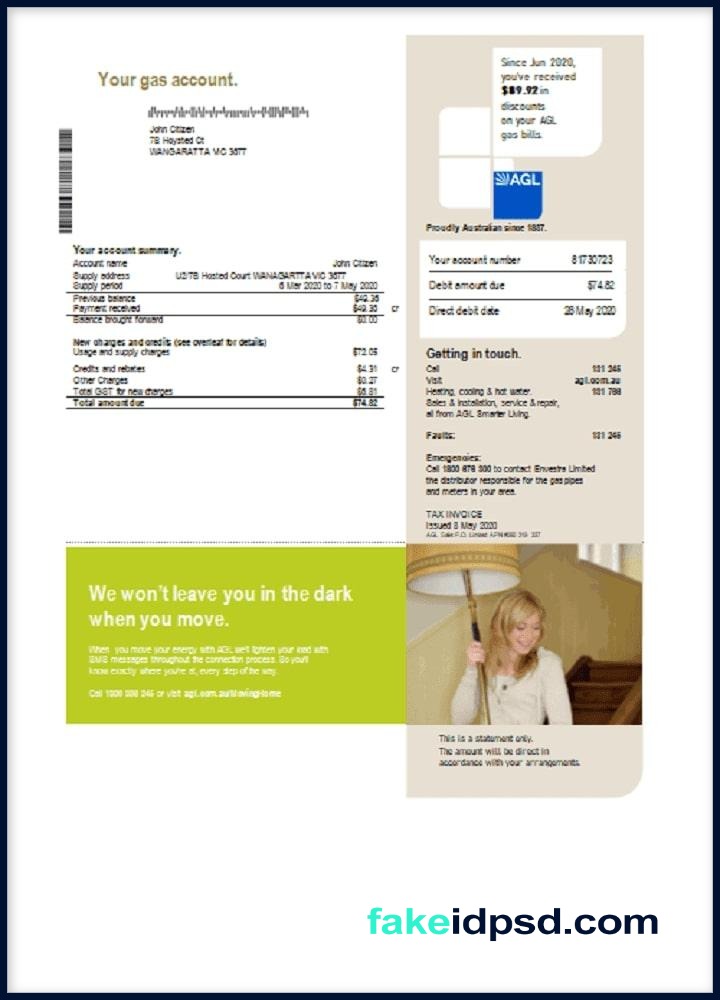 AGL [ Utility Bill ] Australia