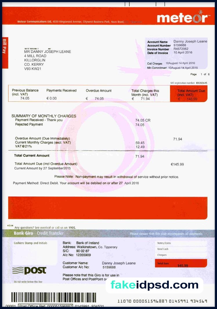 Meteor [Utility Bill] IRL