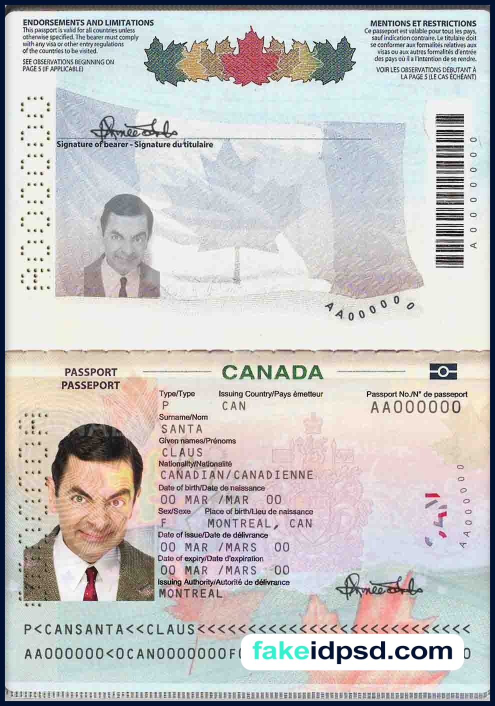 Passport [ CANADA ] New