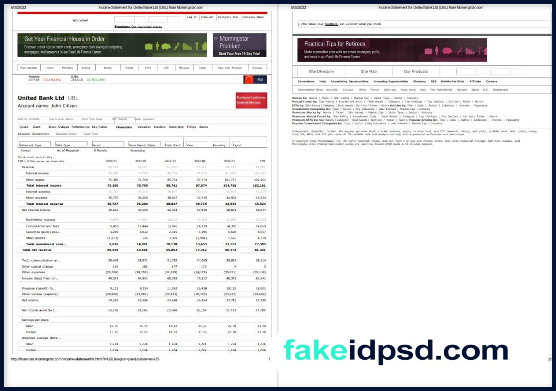 Clydesdale Bank [UK] statement