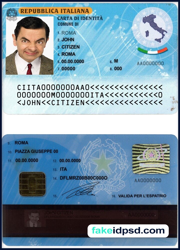 ITALY ID CARD [PSD ITA NEW]