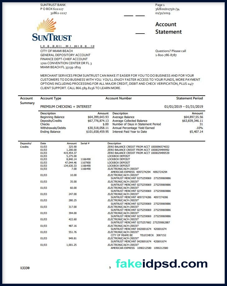 Statement [Suntrust]
